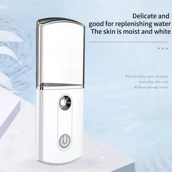 

20ml Skin Care Mist Sprayer USB Rechargeable Facial Steamer Mini Portable Travel Handheld Ultrasonic Humidifier Deep Hydrating