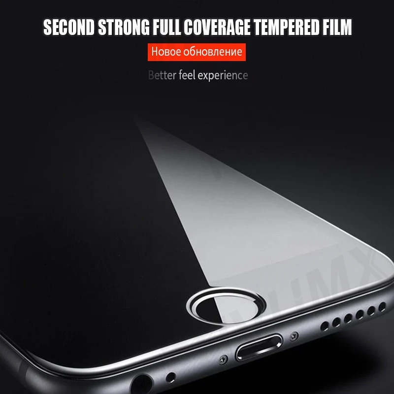 15D Full Cover Tempered Glass For Apple iPhone 7 8 6 6S Plus Screen Protector Glass iPhone 5 5S 5C SE 2020 Phone Protective Film