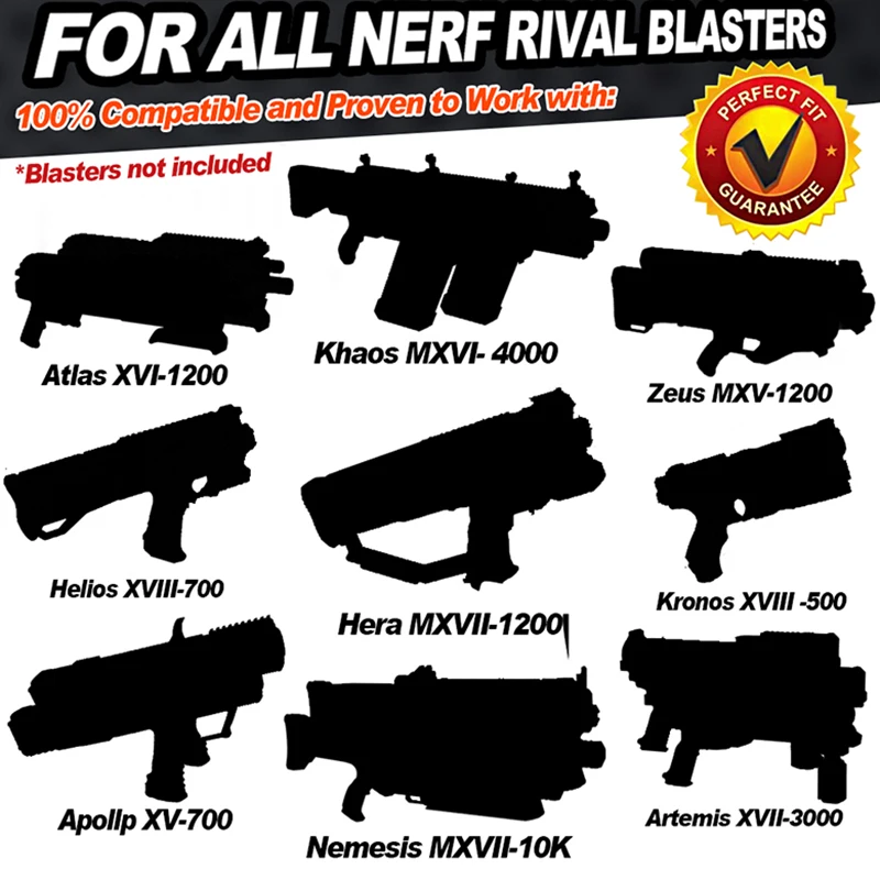100 патронов для Nerf Rival Refill игрушка дартс пистолет пули ForRival мячик пистолета Дарт
