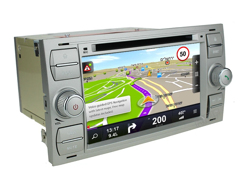 Sale IPS Car Multimedia Player Android 9.0 GPS Autoradio 2 Din 7 Inch For Ford/Mondeo/Focus/Transit/C-MAX/S-MAX/Fiesta 2GB RAM DVD 16