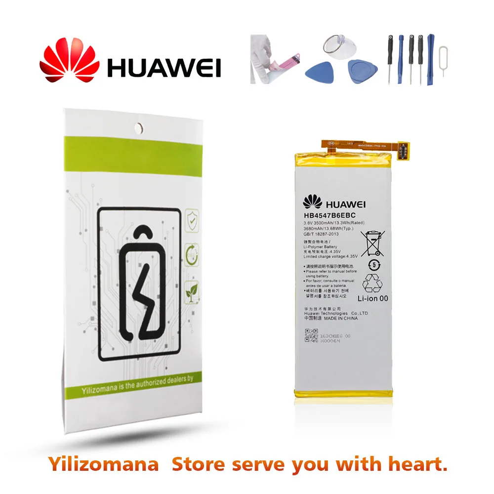 Батарея для huawei HB4547B6EBC 3500 мА-ч для huawei Honor6 плюс PE-TL20 PE-TL10 PE-CL00 PE-UL00 Замена телефон Батарея