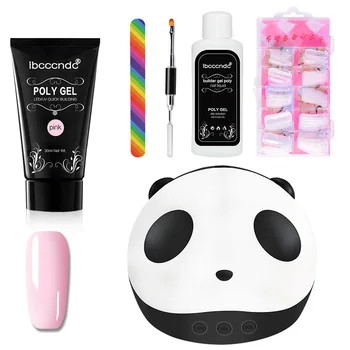 

Ibcccndc 36W Uv Led Lamp Sensor Poly Gel Kit Nail Builder Gel Varnish Polish Polygel Quick Nail Extension Gel Solution Nail Drye