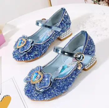 

Children Princess Shoes New 2019 Spring Girls Sequins Girls Wedding Party Kids Dress Shoes for Girls School Sandals EU 26~36