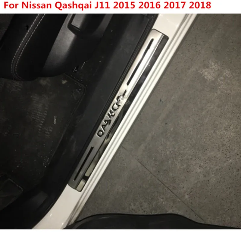 Внешний порог двери из нержавеющей стали автомобильные аксессуары для Nissan Qashqai J11