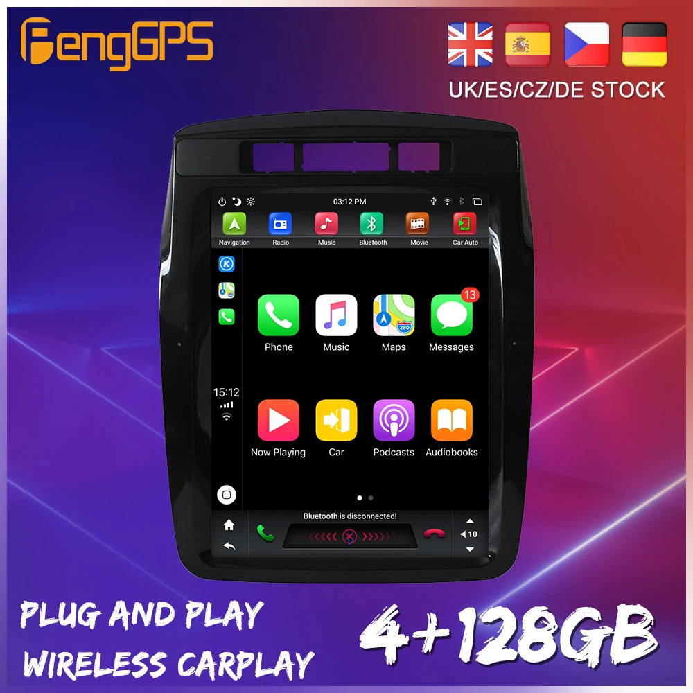 128 ГБ Android 9 0 большой вертикальный экран Тесла для Volkswagen VW Touareg 2010 - 2017 CarPlay GPS Радио