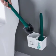 Baffect Creative Cactus Toliet Brush Set with Holder Built-in Incense Wall Nylon Toliet Brush Holder For Bathroom Cleaning Brush