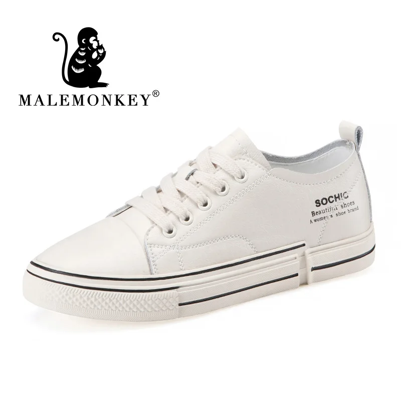 MALEMONKEY/Роскошные брендовые дизайнерские туфли; Новинка года; модная женская обувь; сезон весна-осень; обувь из натуральной кожи на плоской подошве для отдыха; обувь на платформе со шнуровкой - Цвет: Бежевый