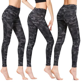 

Women High Waist Yoga Leggings Pants with Pockets Tummy Control 4 Way Stretch Pants IK88