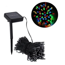 8 Modes 100 LEDs Solar String Light Outdoor Waterproof Garden Decoration Christmas Solar Powered Lamp Fairy Strip Light