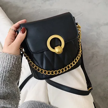 

Fashion Solid Color Bucket Bags For Women Handbags 2020 Fashion New Crossbody Shoulder Bags PU Leather Female Mini Messenger Bag