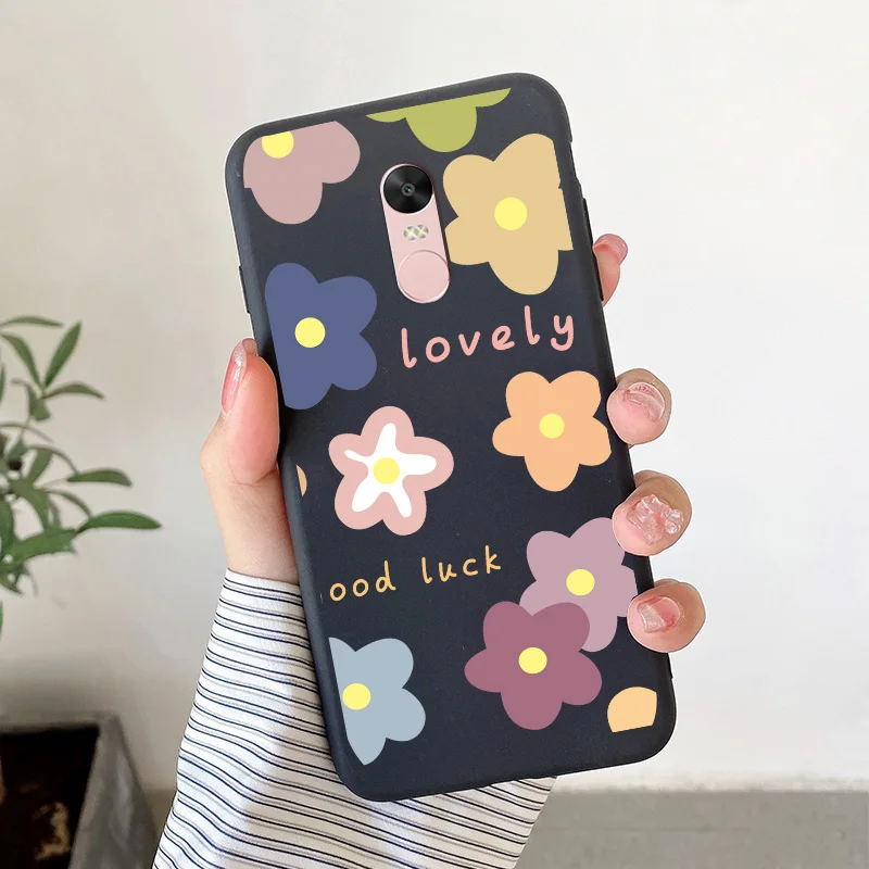 Matte Silicone Soft TPU Shell For Xiaomi Redmi Note 4 4x Note 5Pro Note 5A Cartoon Butterfly Shell For Redmi Note5a Phone Cover cell phone lanyard pouch Cases & Covers