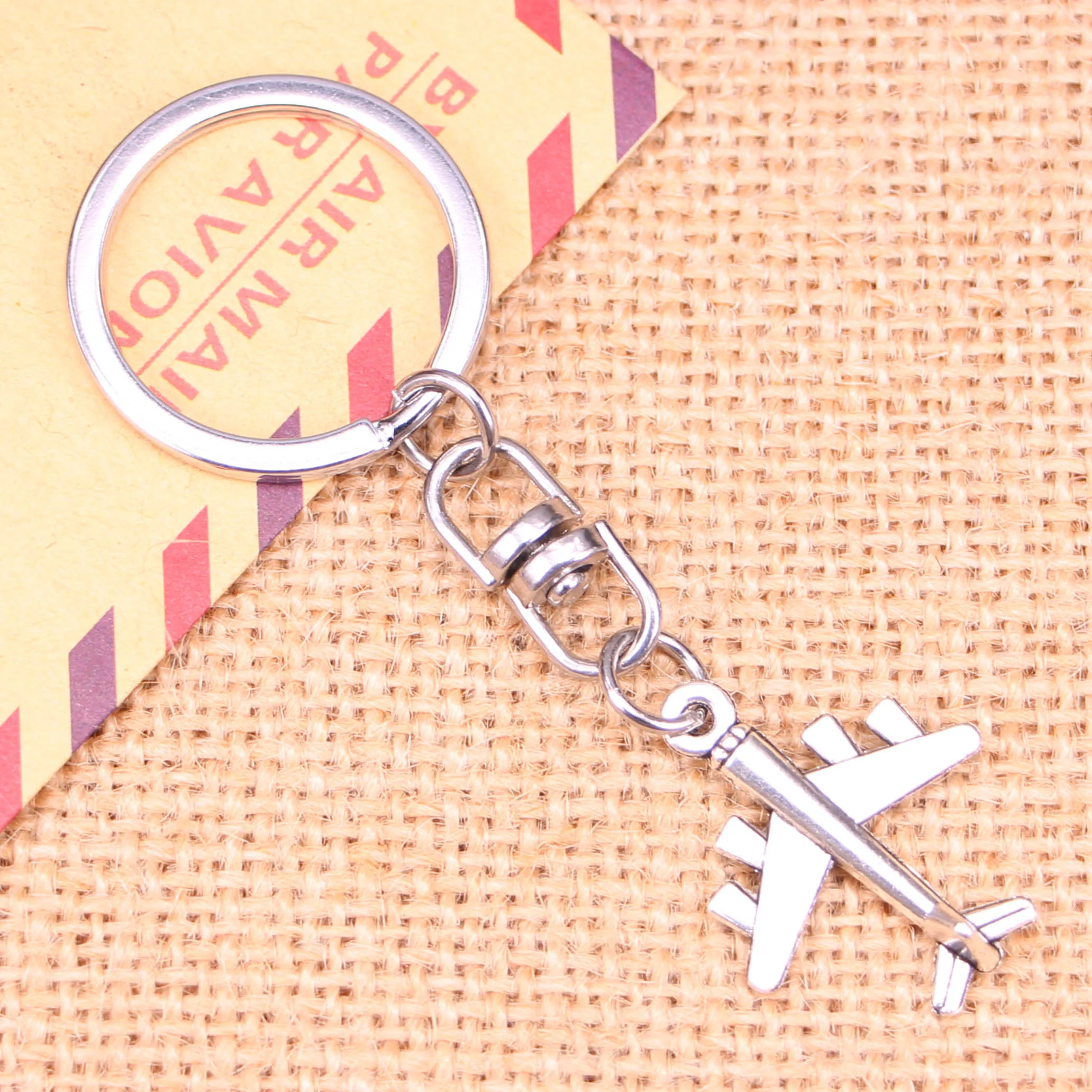 Новая мода брелок 27x21 мм самолет Подвески самолеты DIY мужские ювелирные изделия