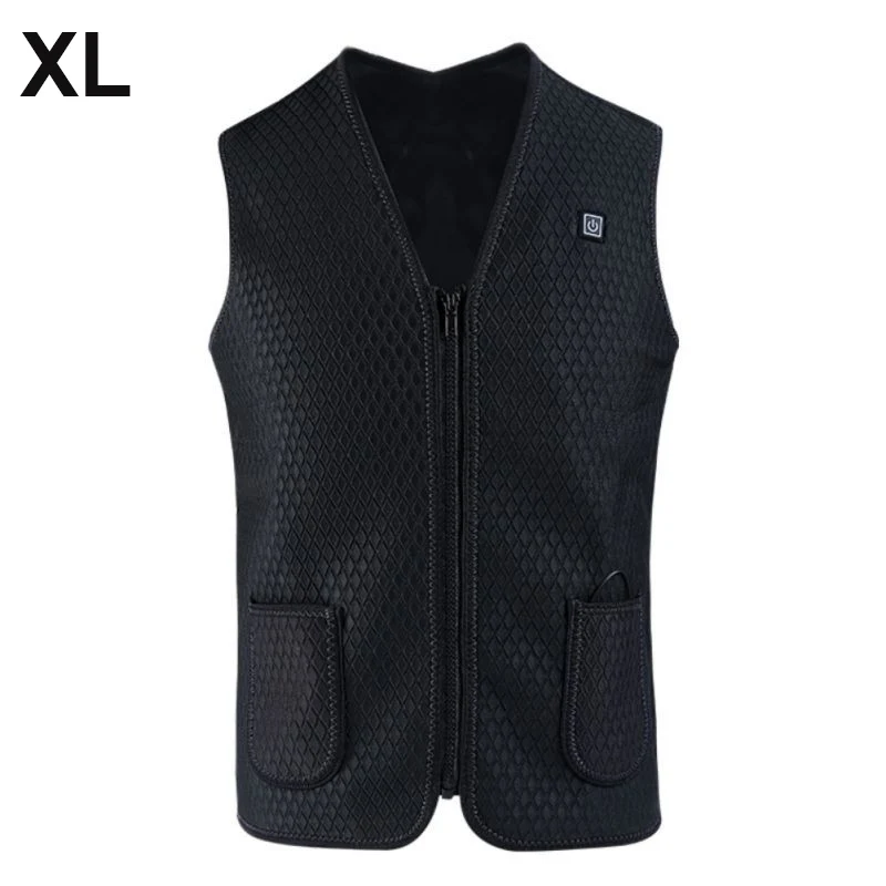 vest XL Для мужчин и женщин Открытый USB Инфракрасный нагревательный жилет куртка зимняя гибкая электрическая тепловая одежда жилет Рыбалка Пешие прогулки - Цвет: vest XL