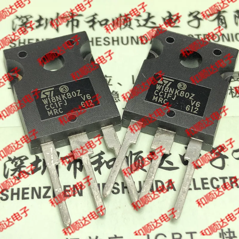 2 шт./W18NK80Z STW18NK80Z-247 800V 19A TO247