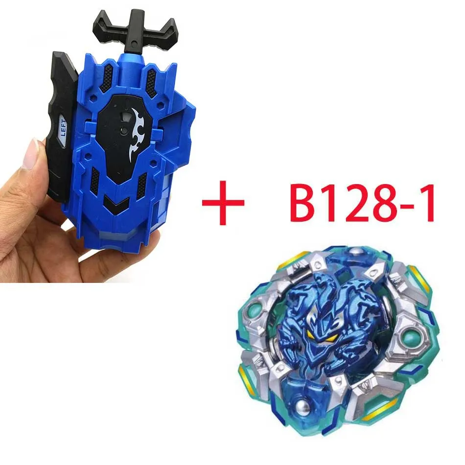 Спиннинг Bayblade BURST B-104 B-105 с средство для запуска Beyblade Bay blade металл пластик Fusion 4D Подарочные игрушки для детей - Цвет: B128-1