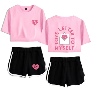 

payton moormeier merch 2 Piece Set Women Shorts Suit Love Letter To Myself tshirt suit Summer Fashion Shirt And Shorts Clothes