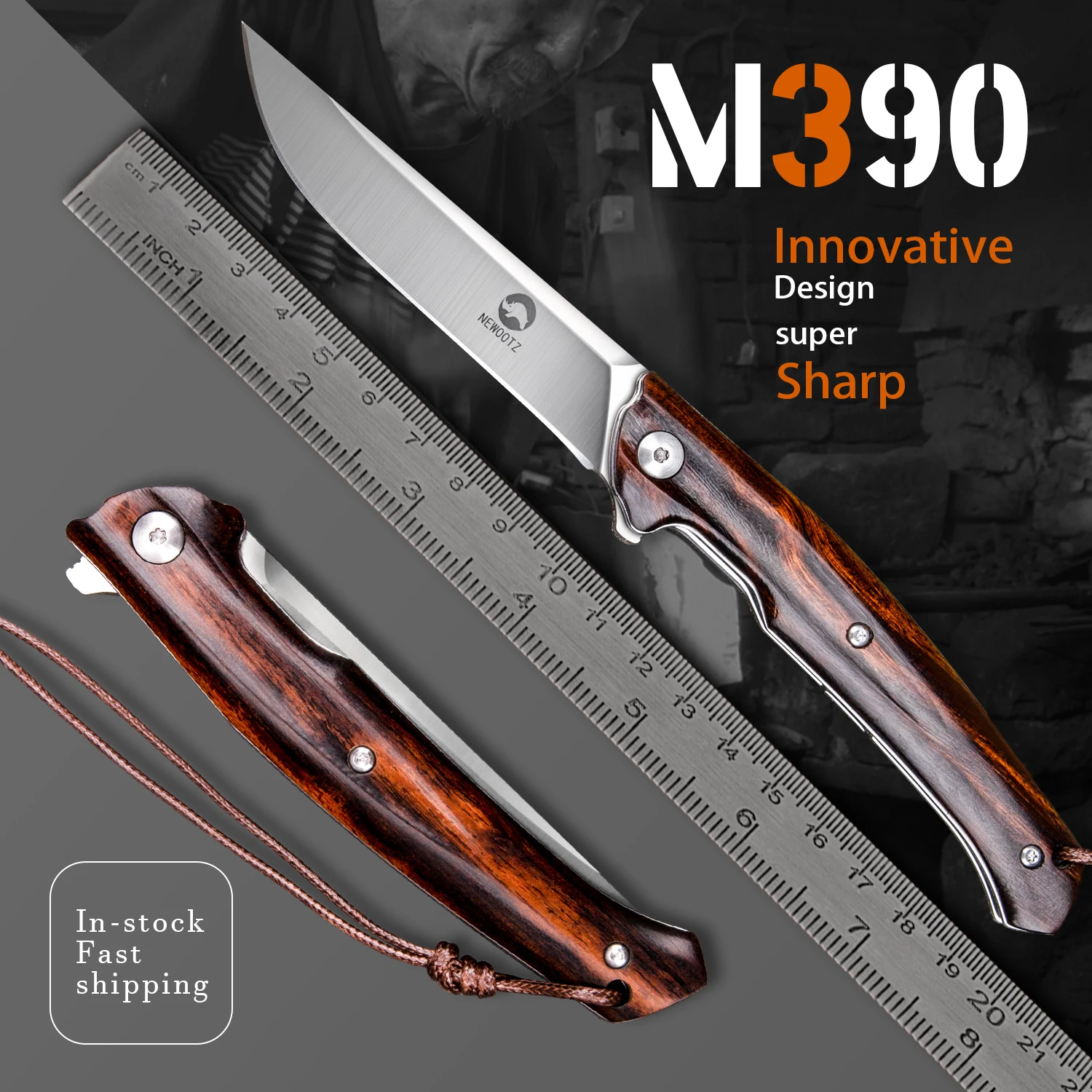 https://ae01.alicdn.com/kf/H025b6c18ebe3478b8d347fc78523e72bn/Bohler-M390-Steel-Blade-Folding-Pocket-Knife-Ironwood-Handle-with-Sheath-EDC-Tool-for-Hunting-Self.jpg