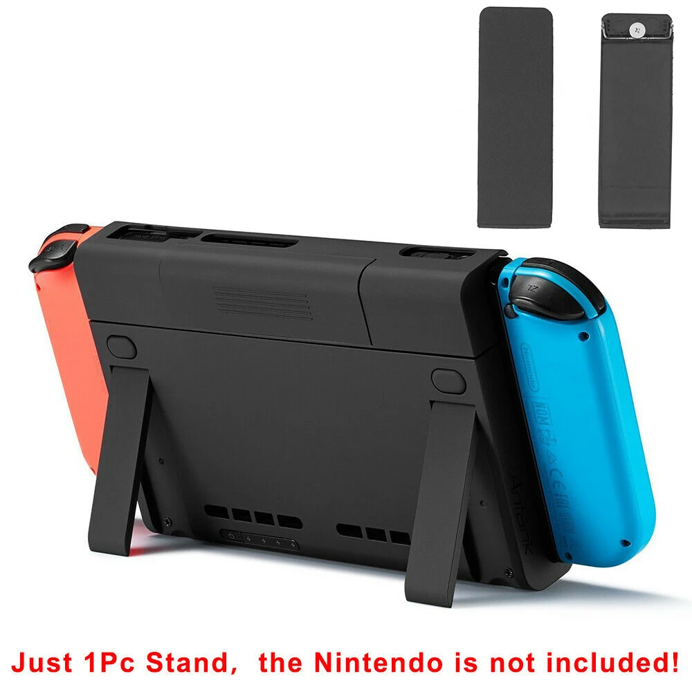 

Black ABS Host Back Shell For Nintendo Switch Game Console Rear Holder Stand Support Replacement Repair Kit Switch Holder Phone
