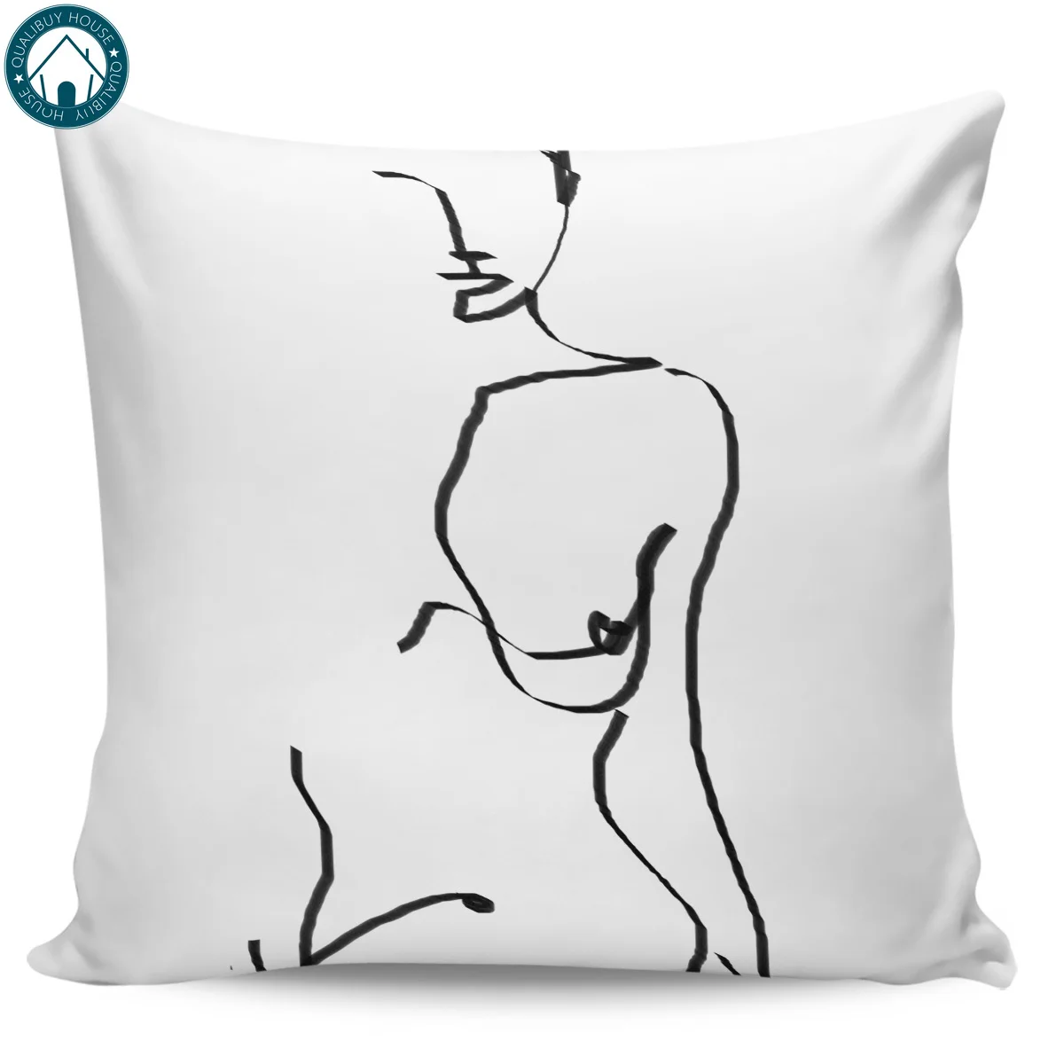 Abstract Nude Pattern Pillow Covers Cases Cover Cushion Pillowcase Square Print | Дом и сад