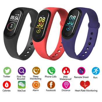 

Bluetooth Sport Smart Watch M4 Men Women Smartwatch For Android IOS Fitness Tracker Electronics Smart Clock Band Smartwach