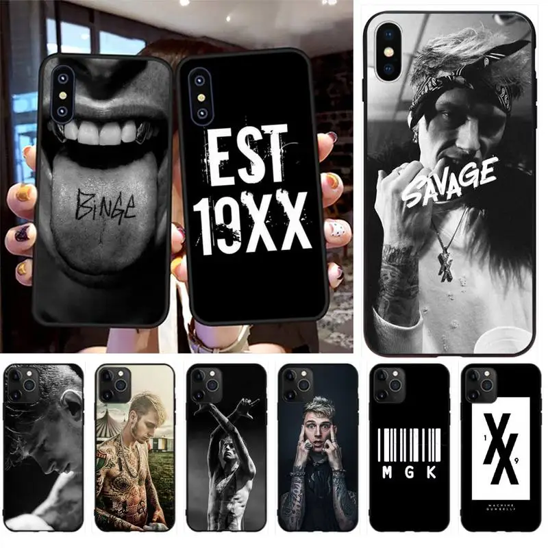 NBDRUICAI Machine Gun Kelly MGK Custom Photo Soft Phone Case for iPhone 11 pro XS MAX 8 7 6 6S Plus X 5S SE XR case | Мобильные