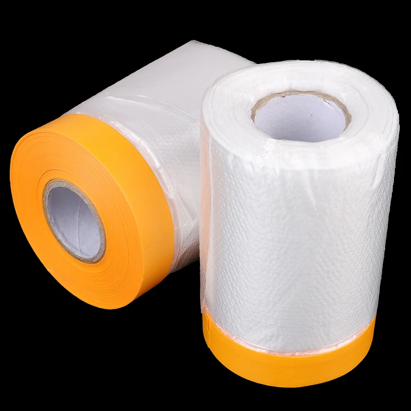 Oil Painting Masking Film Tape Furniture Car Protect Cover Plastic Film Barrier Paint Block Overspray Protective Sheeting afbeelding