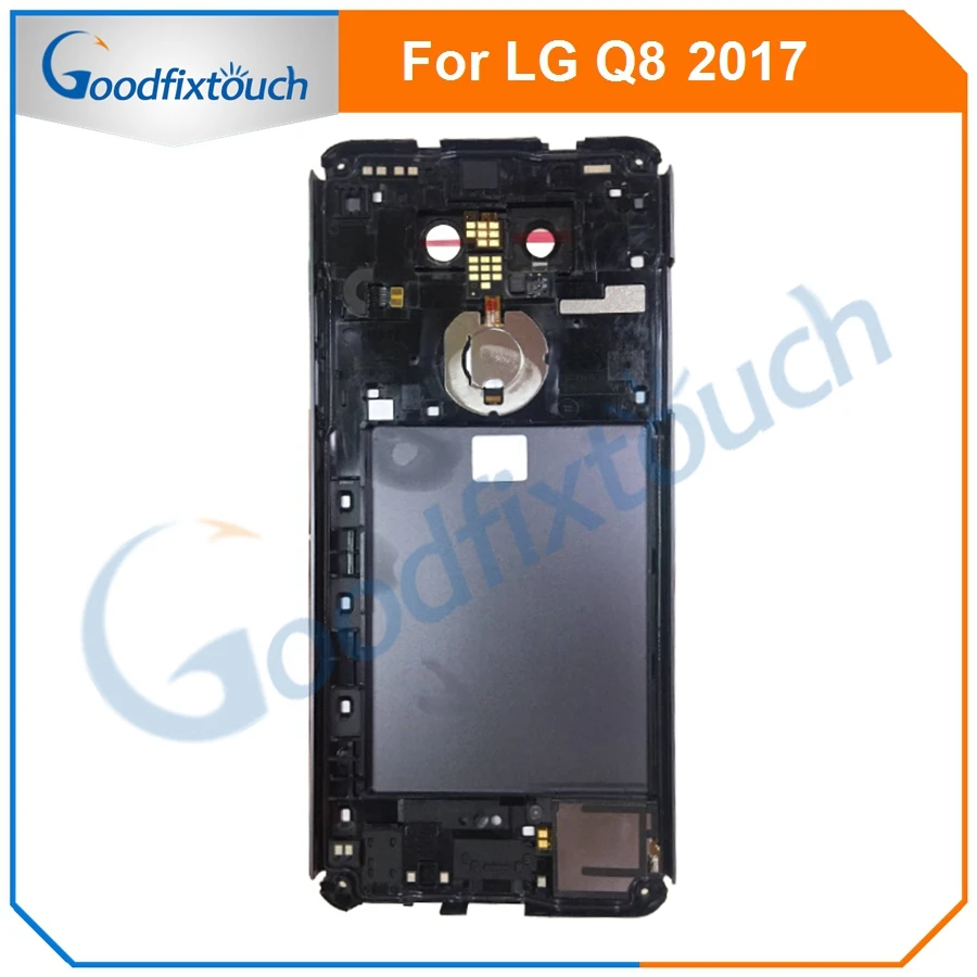 For LG Q8 back cover Battery Cover backcover Back Housing Door With Fingerprint Flex Cable For LG Q8 Replacement Parts (3)