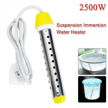 買取 2000 ワット 110v/220vフローティング電気温水器ボイラー加熱水泳プール浸漬サスペンション浴室ポータブル水l1G0
