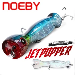 NOEBY Top Water Popper Fishing Bait 130mm50g Floating Poper Fishing Lure VMC Hook Pesca Leurre Peche Wobbler Carp Fishing Tackle