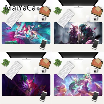 

Anime Star Guardian Xayah and Rakan mouse pad gamer play mats Gaming Mouse Mat xl xxl 800x300mm for Lol world of warcraft