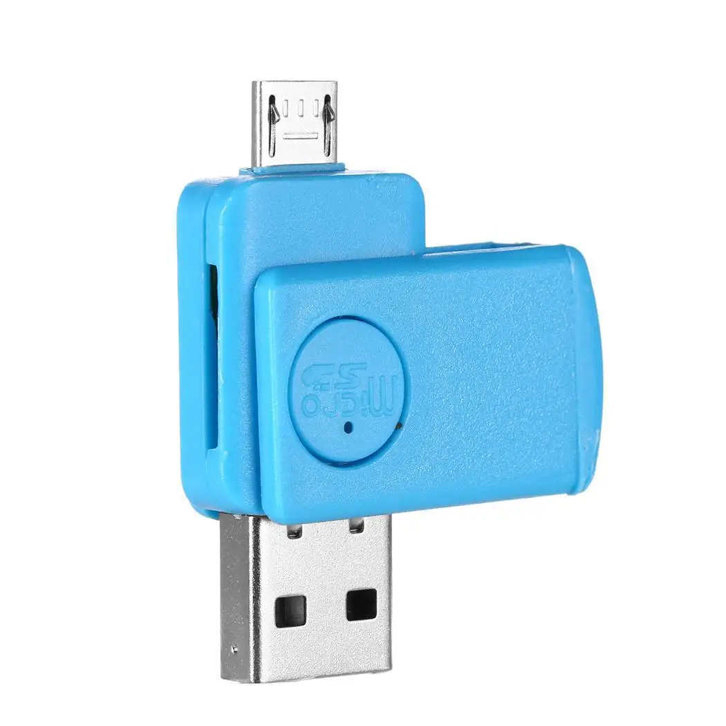 Micro OTG Смартфон USB2.0 компьютерный интерфейс TF карта белый, розовый, зеленый, синий, черный кардридер