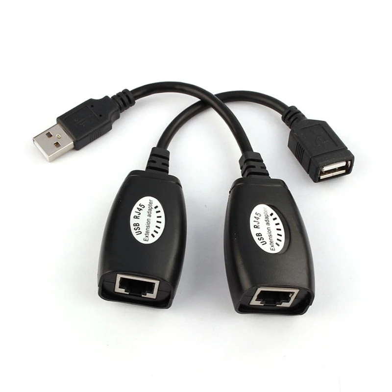 Cable Length: Other Cables 2pcs/lot USB Extension Ethernet RJ45 Cat5e/6 Cable LAN Adapter Extender Over Repeater Set Cable Length: Other Cables 2pcs/lot USB Extension Ethernet RJ45 Cat5e/6 Cable LAN Adapter Extender Over Repeater Set