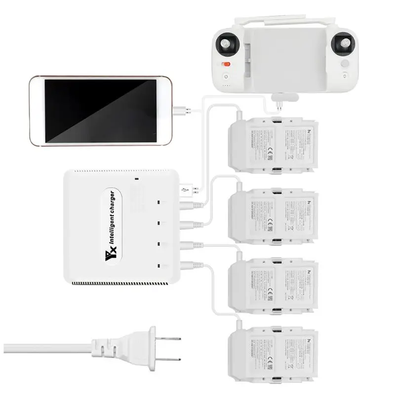  High Quality New 1Set Multiport Charger Battery Charging Hub Power Apdater Cable for Xiaomi X8 SE