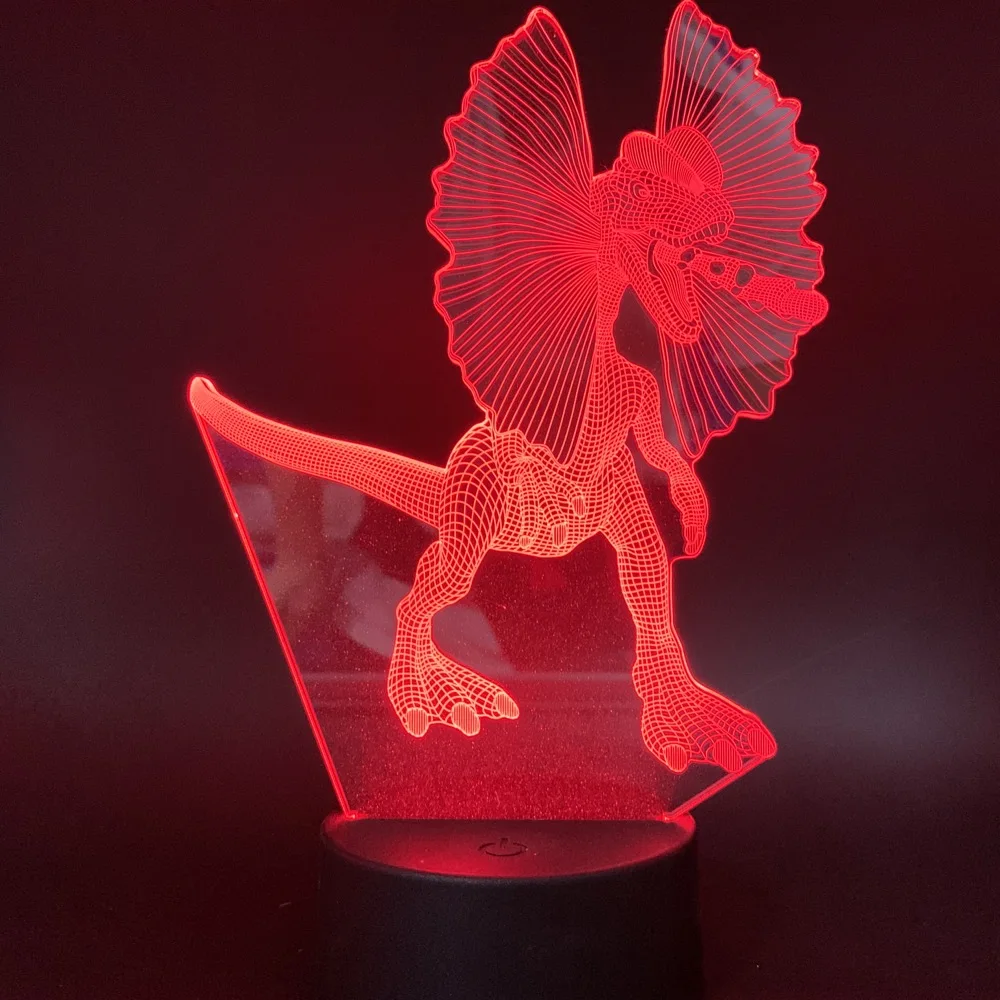 Прикроватное украшение для кабинета 3d иллюзионная лампа животное злобный