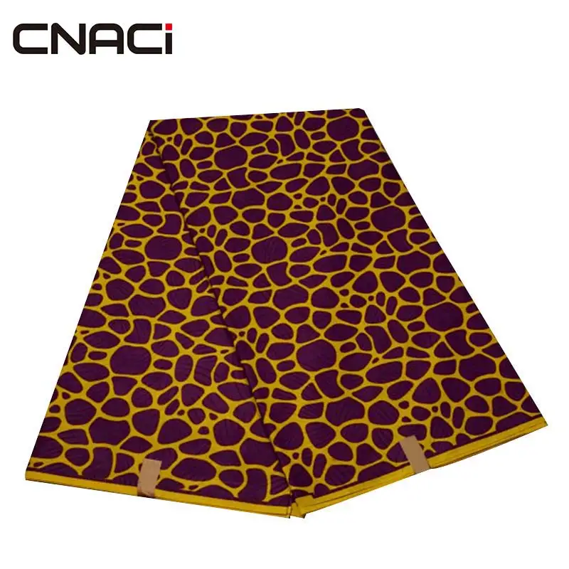 CNACI новые продукты Анкара ткань Африканская настоящая восковая печать 6 ярдов африканская батиковая набивка полиэстер Tissu настоящий воск ткань для шитья
