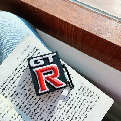 For AirPod 2 Case 3D Sports Cartoon Soft Silicone Earphone Cases For Apple Airpods Case Cute Cover Funda For GTR Car Accessories