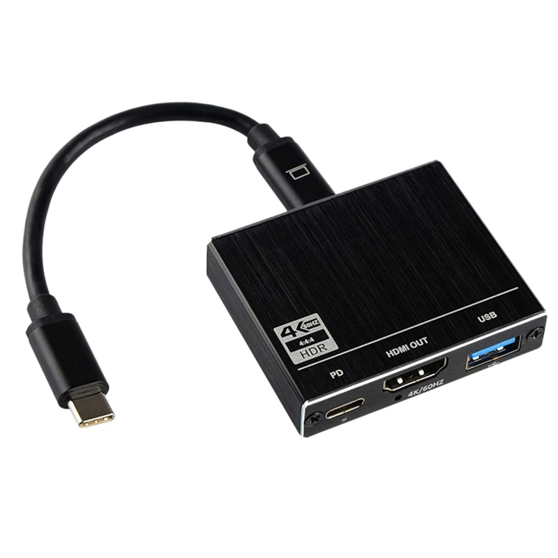 3 в 1 type C концентратор USB C к HDMI 4K 100W USB-C PD
