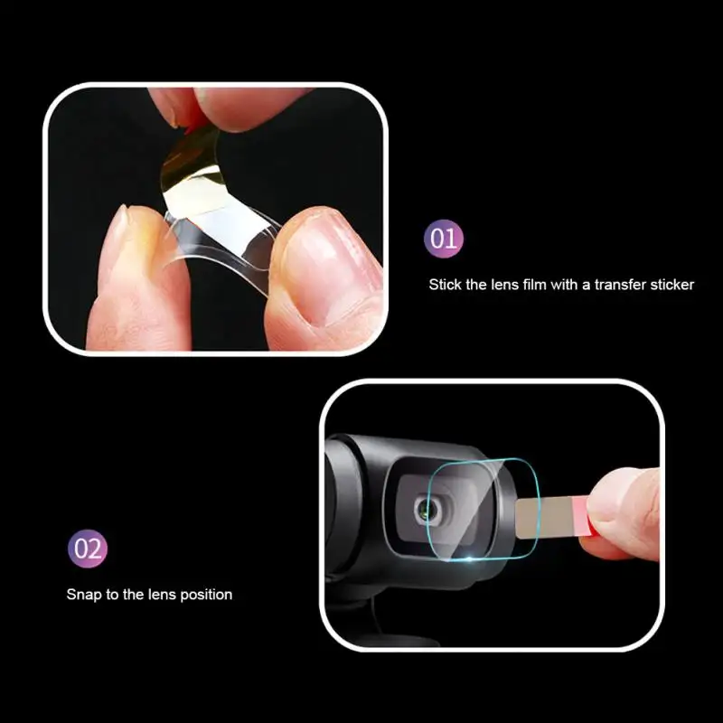 Для DJI OSMO карманная линза защитная пленка экран дисплей для автомобиля анти-шок закаленный стеклянный объектив камеры Защитная пленка для экрана