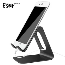 Eson Стиль сотовый телефон Подставка для планшета, продвинутый 4 мм толщина Алюминиевый Стенд держатель-черный