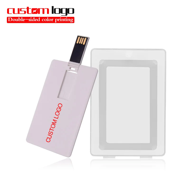 Настроить логотип Usb-флеш-накопитель 2 ГБ 4 8 16 32 64 Гб пластиковая карта Pendrive