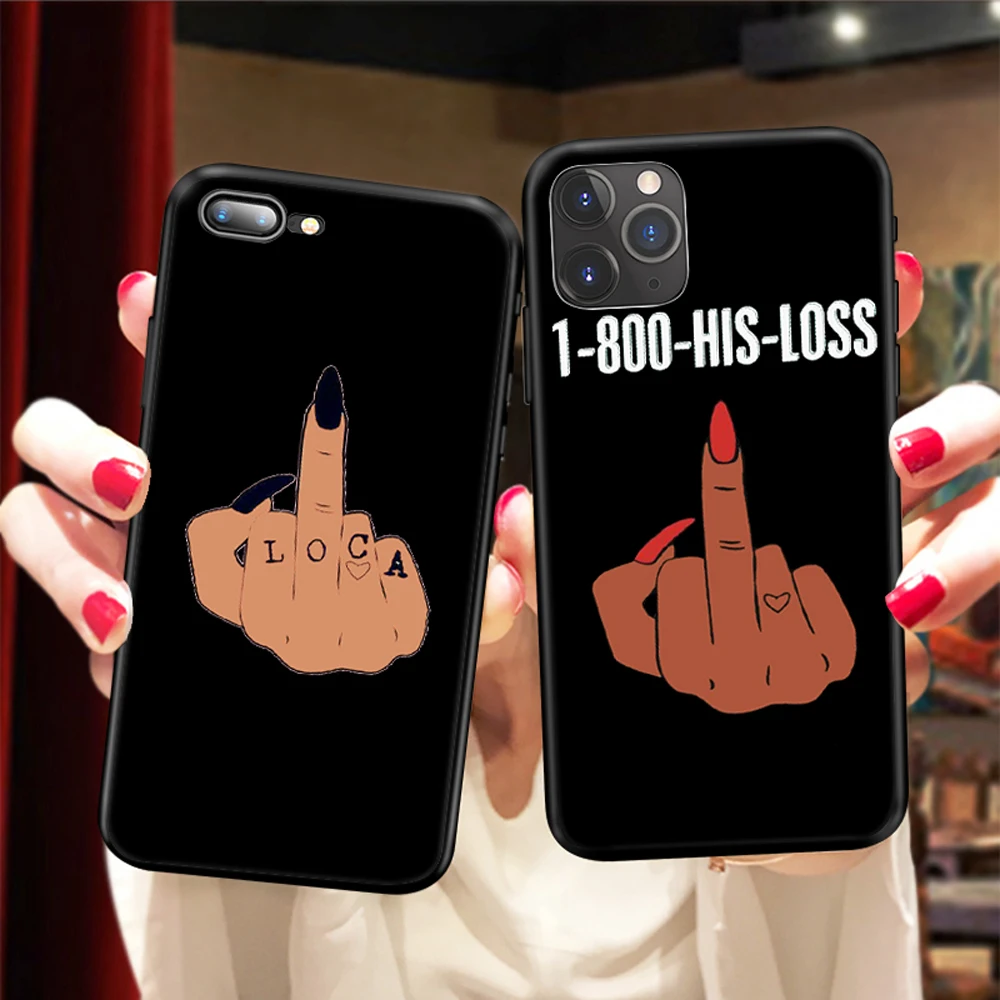 Забавный телефонный чехол Cortoon среднего пальца для iPhone X 11 Pro XS XR Max iphone 8 7 5 SE 6S 6 Plus