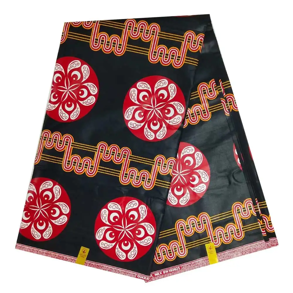 Настоящий супер JAVA блок принты Африканский воск ткань для платья вечерние, Африка голландский воск ткани голландский Анкара Pagne - Цвет: As Picture