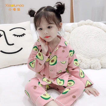 

Pajamas kids Baby pajamas cotton children's clothing from 2 to 7 years old cotton autumn pajamas set 3-8Y wholesale clothing