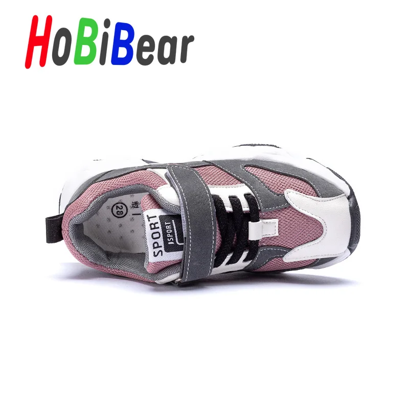 Hot Sale Kids Unisex Running Shoes Pink Black Fashion Casual kids Sneakers Breathable Brand Boy Shoes Soft Sole Girls Sport Shoe