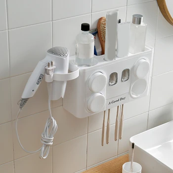 

Tooth Brush Holder Automatic Toothpaste Dispenser Toothbrush Holder Toothbrush Wall Mount Stand Bathroom Storage Boxes