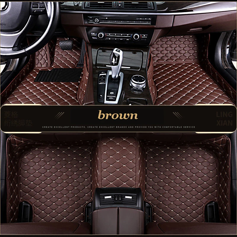 Car floor mats for Ford Mustang 2015 auto foot Pads automobile carpet cover interior accessories