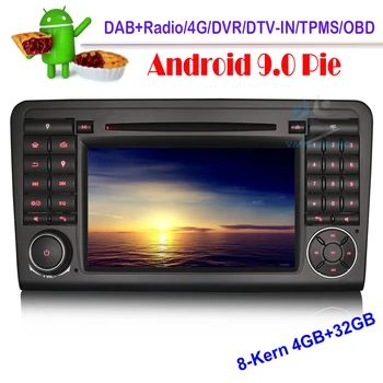 

Autoradio Android 9.0 Bluetooth DAB+2 Din GPS SAT Navi Car Multimedia DVD Radio Player for Mercedes ML-Class W164 GL-Class X164