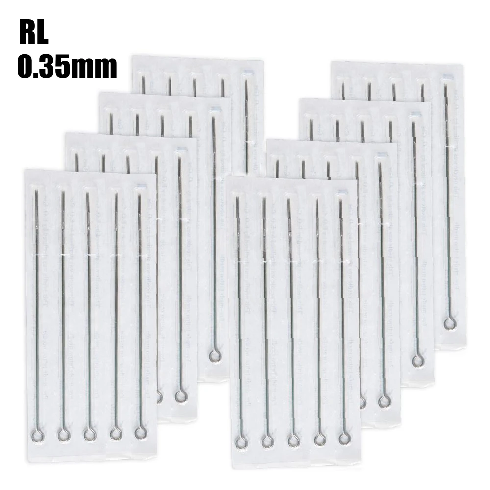 Kit de agujas de tatuaje, surtido esterilizado, 25 uds./50 Uds./100 Uds., 1RL, 3RL, 5RL, 7RL, 9RL, 11RL, 13RL, 15RL, 18RL