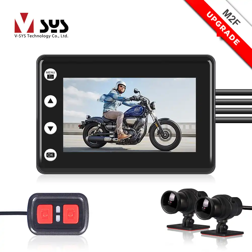 Sys Vsys M2fアップグレード防水dvrオートバイダッシュカムwifi 2ch 1080 1080pソニーimx307 レンズバイクカメラレコーダー Motorcycle Dvr Cam Gpsdash Cam Aliexpress