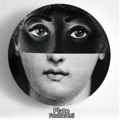 Rosenthal Piero fornasetti настенная декоративная тарелка 8 дюймов тарелка керамическая настенная подвесная декоративная доска художественная тарелка - Цвет: 10